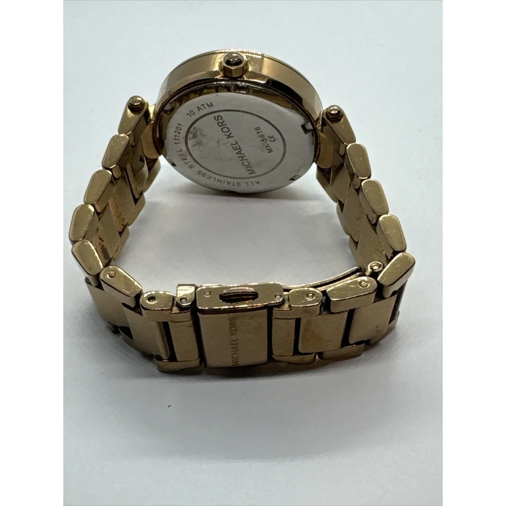 Michael Kors Mini Parker MK5616 Women Rose Gold Analog Dial Quartz Watch JNA833